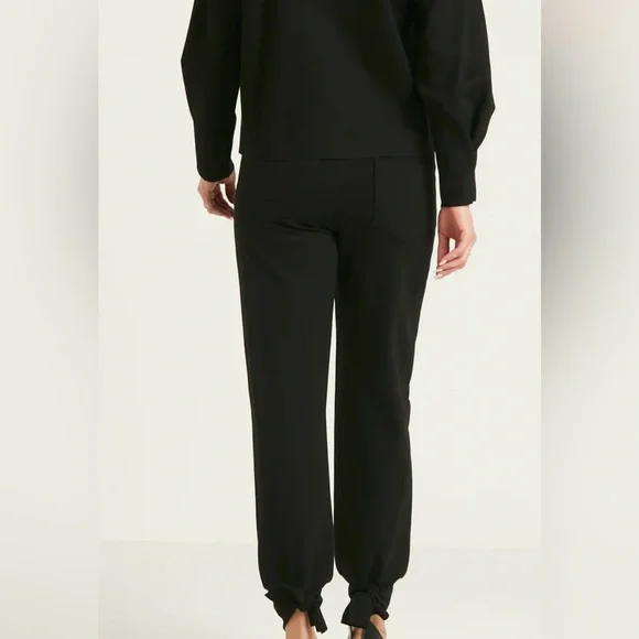 PLANET By LAUREN G Tied Up Scuba Pants Black Travel, Size 1 Small S 4 6 8